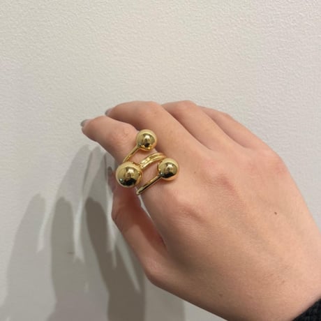2309RG0313 / Big ball Ring （Gold）