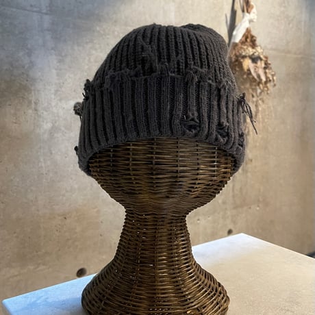 2509HW0106(S) / Damage Knit cap（Grey）