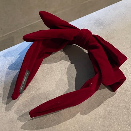 2512HA0079（S）/ Velours Ribbon headband（Red）