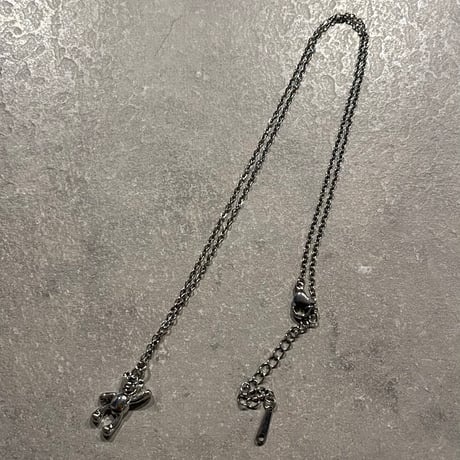 2502NC0287 / Teddy bear motif Necklace（Silver）