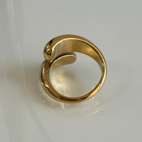 2604RG0779 / Twist drop ring（Gold）