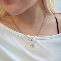 2506NC0342 / butterfly chain Necklace（Silver）
