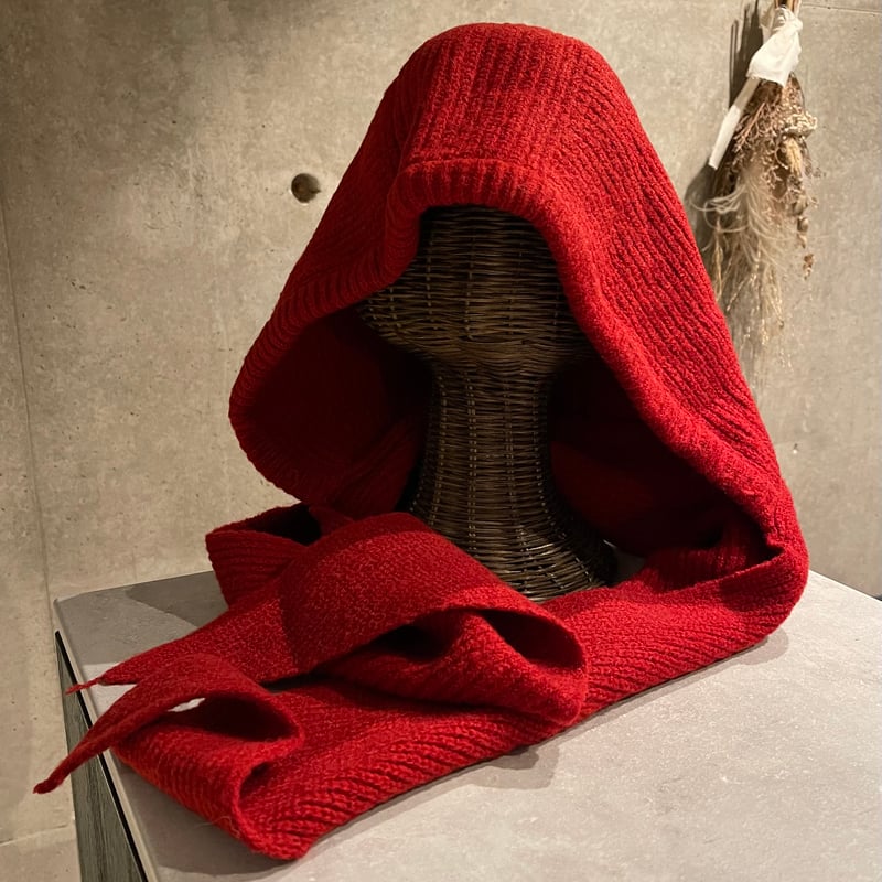 2512HW056(S)/ Hoodie muffler（Red） | Calinouu On