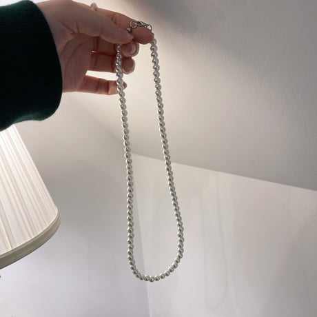 Simple pearl necklace（ Pearl/5mm）/  2203_NC0135