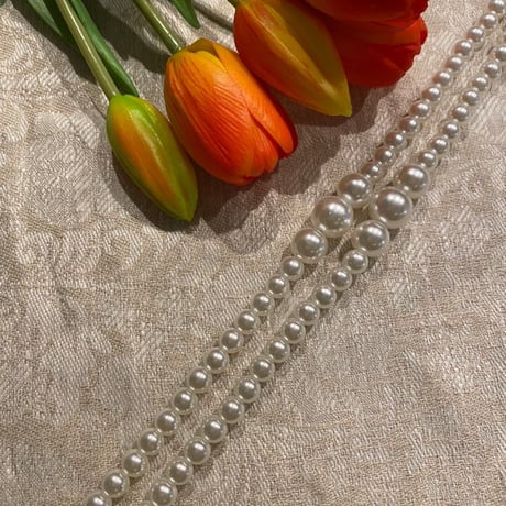 2211_GS0032 k0032（S）/ Various size pearl phone shoulder (Pearl)