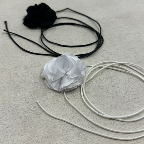 2407NC0255 / Flower choker （Black）