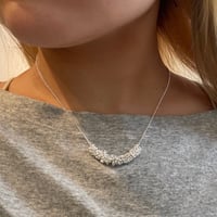 2504NC0335 /  Ring stone necklace（Silver)