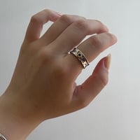 【Select】IM26AC_RG044/ Engraving Art Ring（Silver）