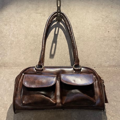2601BG047(S) / Two-Pocket Shoulder Bag (Brown)