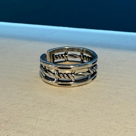 2604RG0762 / Double line rope ring（Silver）