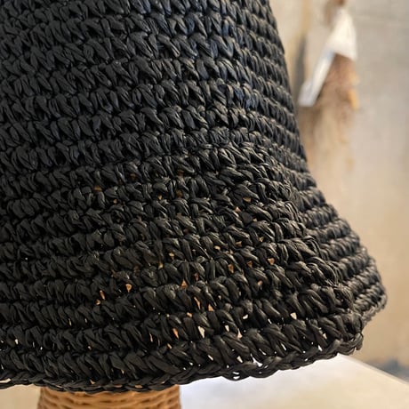 2505HW0092(S)/ Cotton bucket hat（Black）