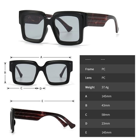 【 Select 】 Retro Oversized Square Sunglasses (Olive)