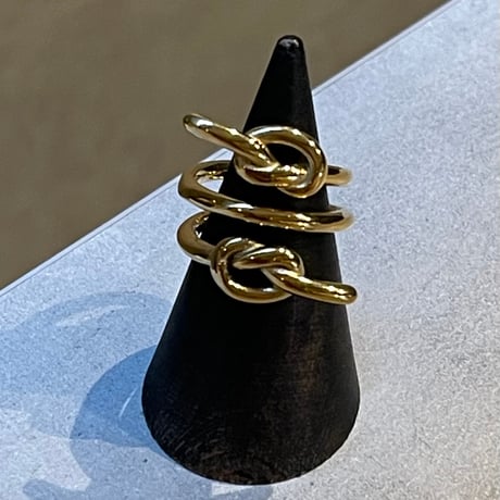 2505RG0622 / Knot design Triple line ring（Gold）