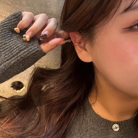 2501EC015 /  Curve Ear Cuff（Gold）