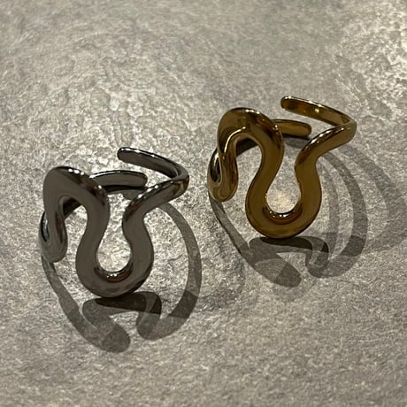 2410RG0519 / Wave design ring（Gold）