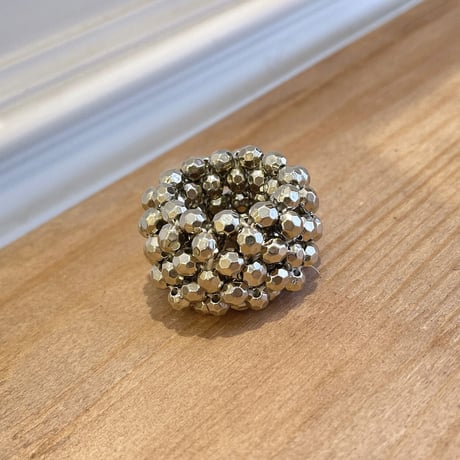 Metal ball beads Hair tie（Silver）/ HA-068