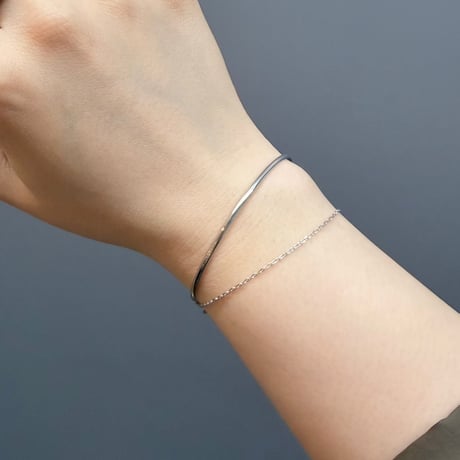 2604BR0124 / Docking chain Bracelet（Silver）