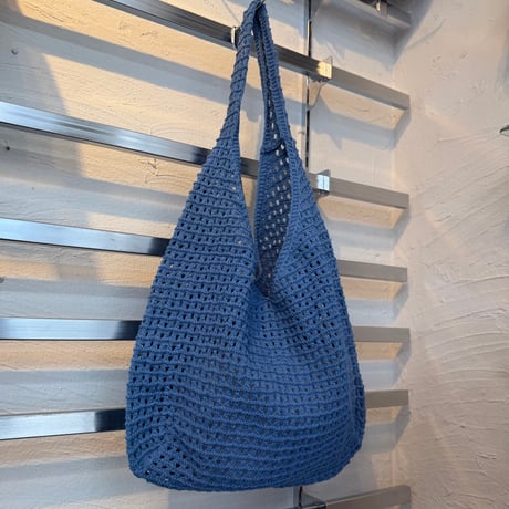 2606BG053(S) / Crochet Mesh Tote Bag (Blue)