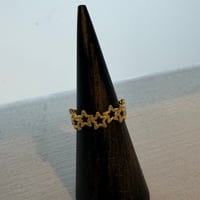 2606RG0808 / Star motif line ring（Gold）