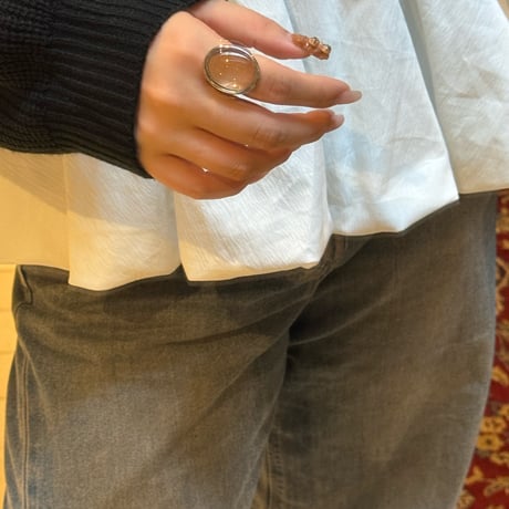 2508RG0670 / Clear Stone ring（Silver）