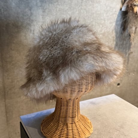 2510KC1022(S) / Mix Fur Hat（Ivory/Beige）