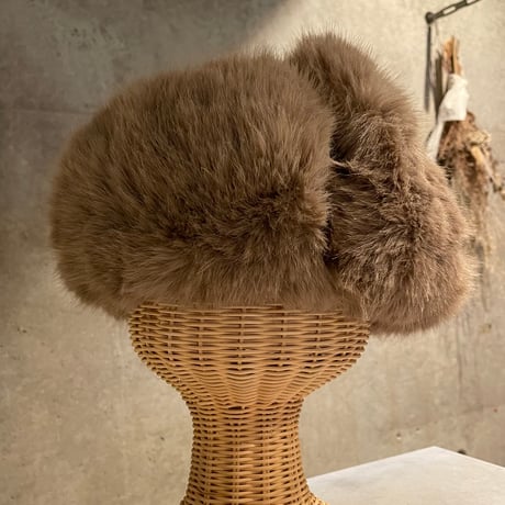 2510KC130104(S) / 2way volume flight fur cap（Brown）