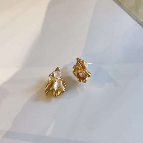 pearl design pierce（Gold）/ 2201_PR0430