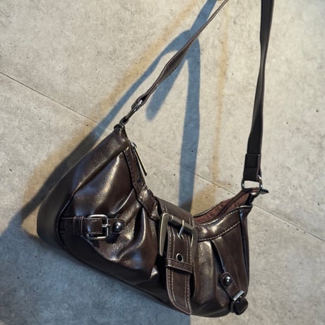 2507BG034(S)/ Mini Shoulder Bag （Brown)