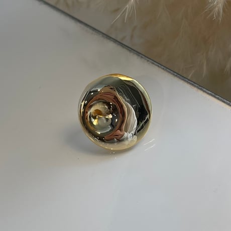 2405RG0471 / Circle hollow ring（Gold）