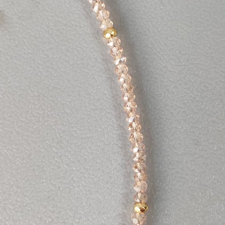 Small crystal beads Choker Necklace（#01）  /  2106-NC058