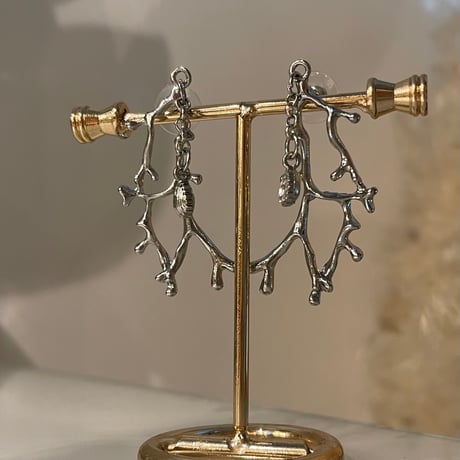 2312PR0620 / Brunch bijou charm Pierce（Silver）