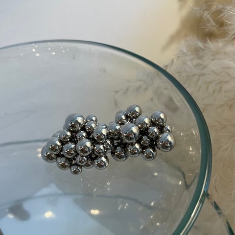 2405PR0714 / Common metal ball pierce （Silver）
