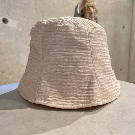 2403HW0035(S)/ shirring hat（Ivory）