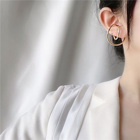 Irregular Curve Earcuff （Gold） / EC049