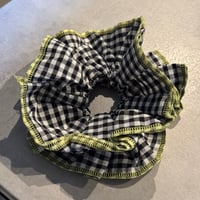 2503HA0057/ gingham check green line rubber （Black)