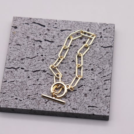 Oval Chain Mantel Bracelet（Gold）/ 2109_BR111