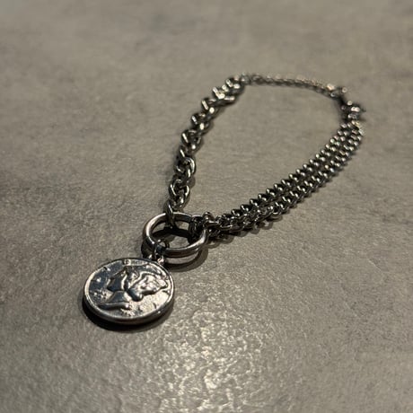 2510BR0094 / Coin Charm Bracelet（Silver）