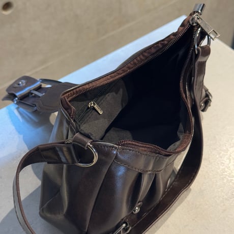 2507BG034(S)/ Mini Shoulder Bag （Brown)