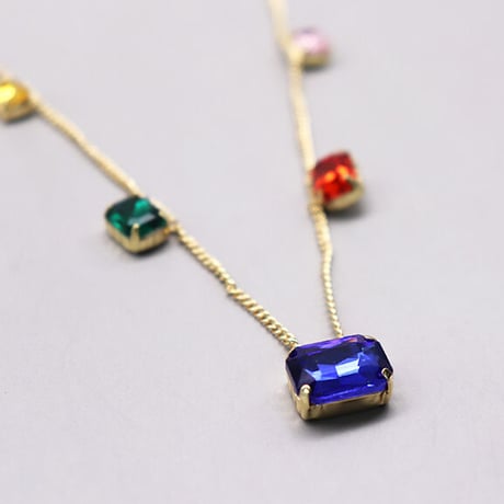 Bijous stone  Necklace（Gold）/ 2110-NC114