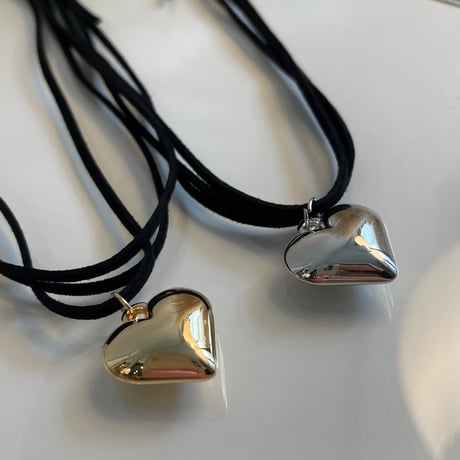 2407NC0258 /  Heart motif choker（Gold）