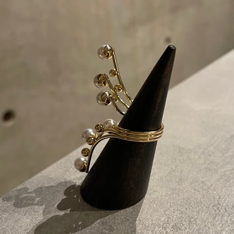 2512RG0711 / Long Pearl ring（Gold）