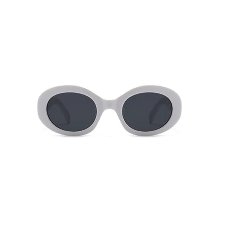 【 Select 】Vintage Oval High Quality Design Sunglasses (White)