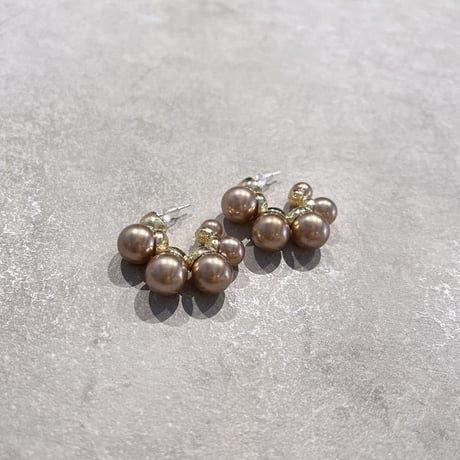 Pearl minimum hoop Pierce（Gold） / 2110-PR0525
