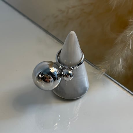 2408RG0507 / Bubble ball Design ring（Silver）
