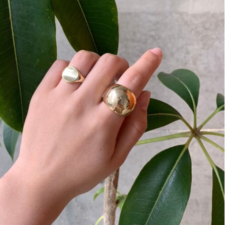 Semicircle ring（GOLD） / 2103-RG020