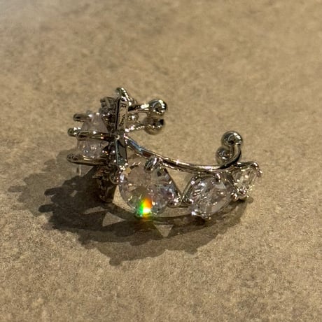 2504EC020 /  Star stone Ear Cuff（Silver）