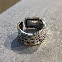 2510RG0694 / Letter craft wave ring（Silver）