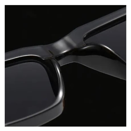 【 Select 】Vintage Square Gradient High Quality Sunglasses (Black/Navy)
