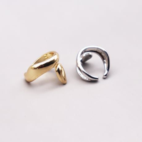 Drop Deformation Cartilage Earcuff （Gold/Left） / EC069B