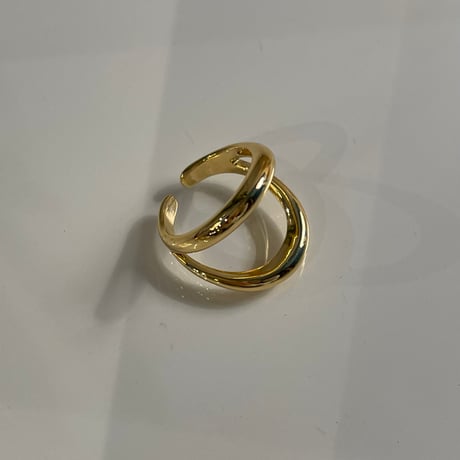2404RG0396 / Layered line ring（Gold）